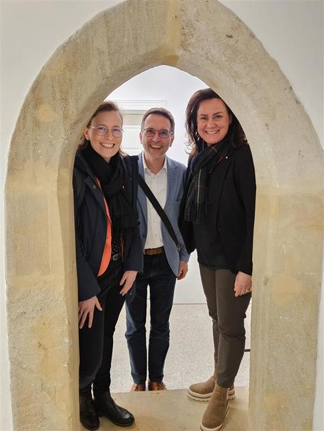 v.l. Dr. Regine Sgodda, Dr. Christian H�rmann, Dr. Ute Eiling-H�tig   Foto: Dr. Ute Eiling-H�tig